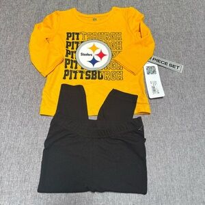Infant Pittsburgh Steelers Long Sleeve T-Shirt and Pants Sleep Set